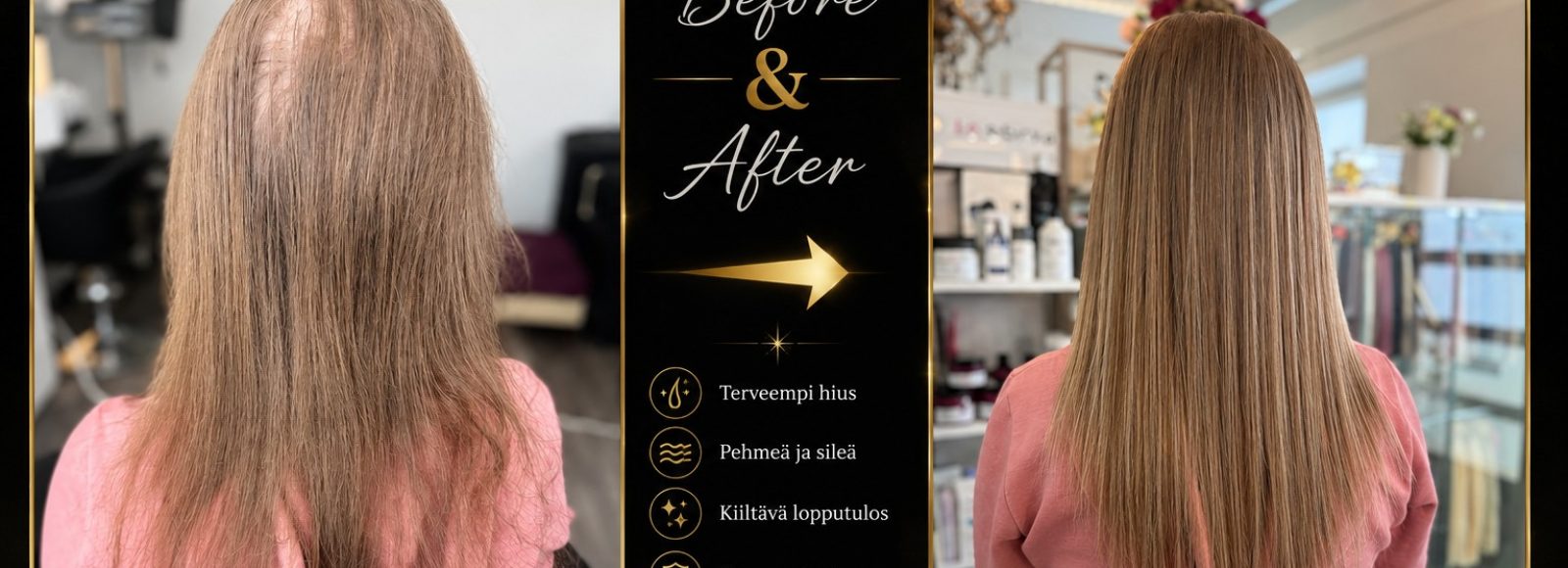 Hiusten laittoa ja hiustenpidennyksiä